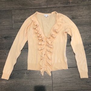 New York And Company ruffle sweater size small.